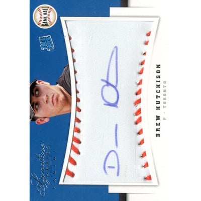 2012 Panini Signature Series Rookies Game Ball Signatures #113 Drew Hutchison