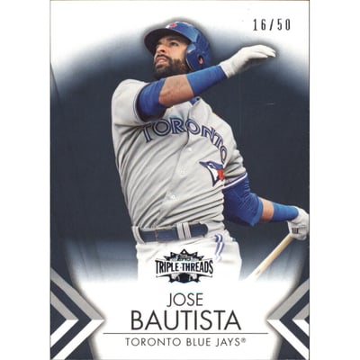 2012 Topps Triple Threads Onyx #45 Jose Bautista