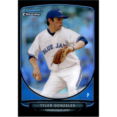 2013 Bowman Chrome Prospects Black Refractors #BCP16 Tyler Gonzales