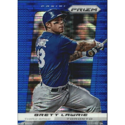 2013 Panini Prizm Prizms Blue Pulsar #98 Brett Lawrie