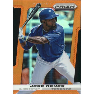 2013 Panini Prizm Prizms Orange Die-Cut #60 Jose Reyes