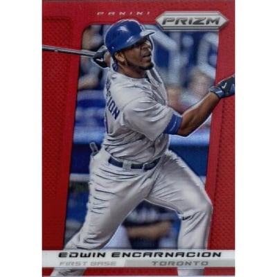 2013 Panini Prizm Prizms Red #124 Edwin Encarnacion