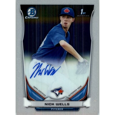 2014 Bowman Chrome Draft Draft Pick Autographs #BCANW Nick Wells