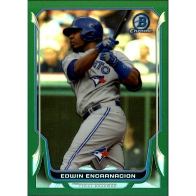 2014 Bowman Chrome Green Refractors #147 Edwin Encarnacion