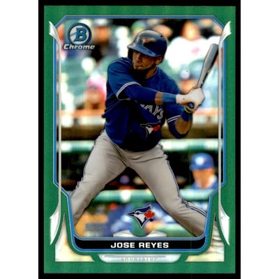 2014 Bowman Chrome Green Refractors #148 Jose Reyes