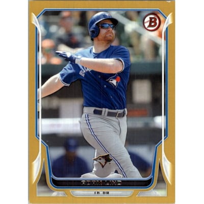 2014 Bowman Gold #97 Adam Lind