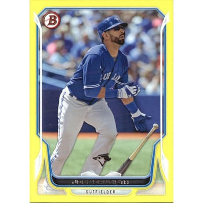 2014 Bowman Yellow #125 Jose Bautista