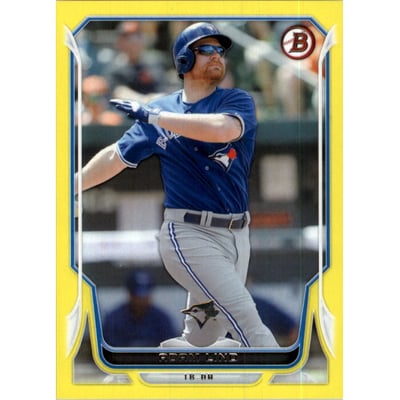 2014 Bowman Yellow #97 Adam Lind