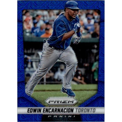 2014 Panini Prizm Prizms Blue Mojo #68 Edwin Encarnacion