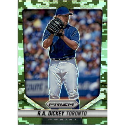 2014 Panini Prizm Prizms Camo #142 R.A. Dickey