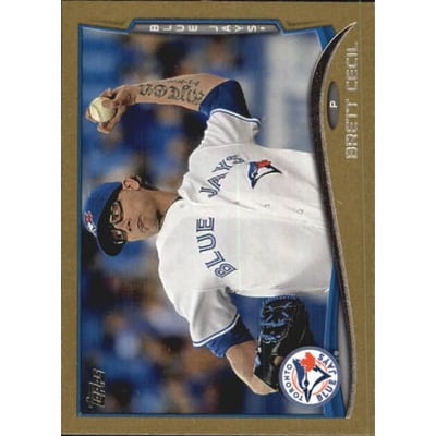 2014 Topps Mini Gold #590 Brett Cecil