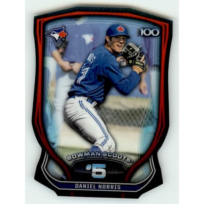 2015 Bowman Chrome Bowman Scouts Top 100 Die Cut #BTP5 Daniel Norris