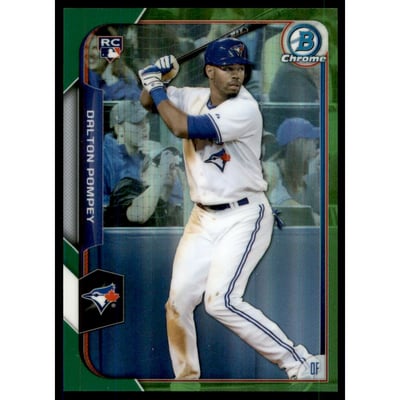 2015 Bowman Chrome Green Refractors #179 Dalton Pompey