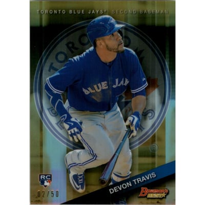 2015 Bowman's Best Gold Refractors #54 Devon Travis