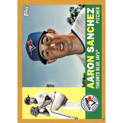 2017 Topps Archives 5x7 Gold #46 Aaron Sanchez