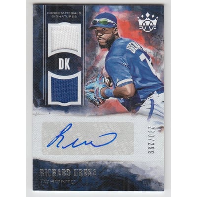 2018 Diamond Kings DK Rookie Materials Signatures #44 Richard Urena/299