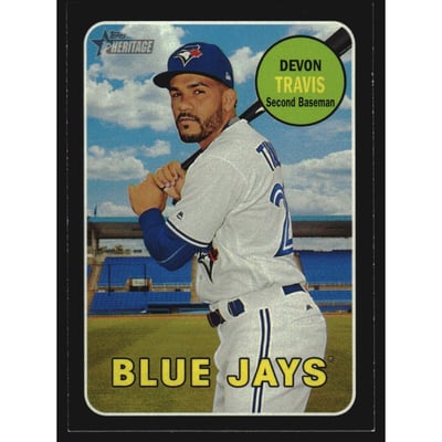 2018 Topps Heritage Black Border #154 Devon Travis