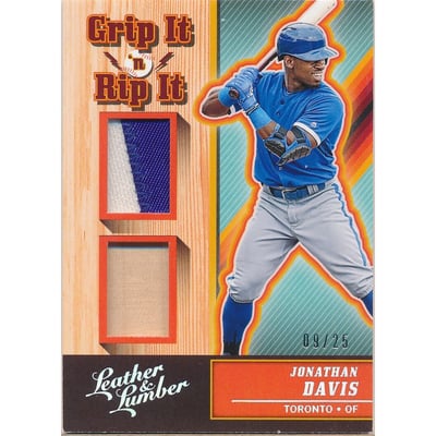 2019 Panini Leather and Lumber Grip It 'n Rip It Holo Silver #14 Jonathan Davis/25