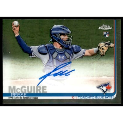 2019 Topps Chrome Rookie Autographs #RARM Reese McGuire