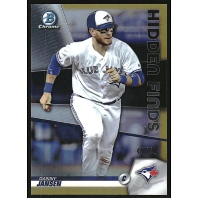 2020 Bowman Chrome Hidden Finds Gold Refractors #HFDJ Danny Jansen