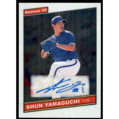 2020 Donruss Optic Retro '86 Signatures #15 Shun Yamaguchi