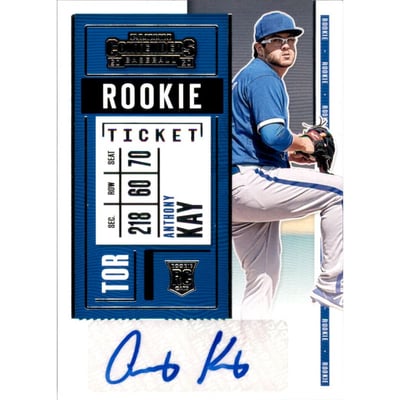 2020 Panini Contenders #151 Anthony Kay AU RC