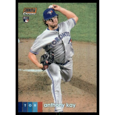 2020 Stadium Club Chrome Insert Orange Refractors #34 Anthony Kay
