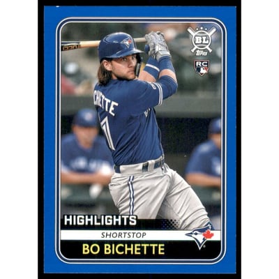 2020 Topps Big League Blue #292 Bo Bichette HL