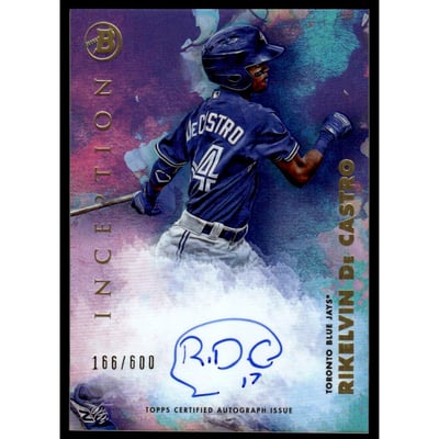 2021 Bowman Inception Autographs #PARD Rikelvin De Castro/600