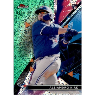 2021 Finest Green Speckle Refractors #74 Alejandro Kirk