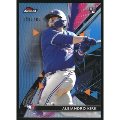 2021 Finest Sky Blue Refractors #74 Alejandro Kirk