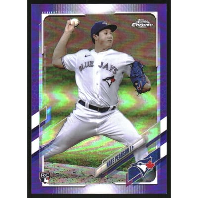 2021 Topps Chrome Purple Refractors #136 Nate Pearson