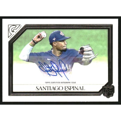 2021 Topps Gallery Rookie Autographs #RASE Santiago Espinal