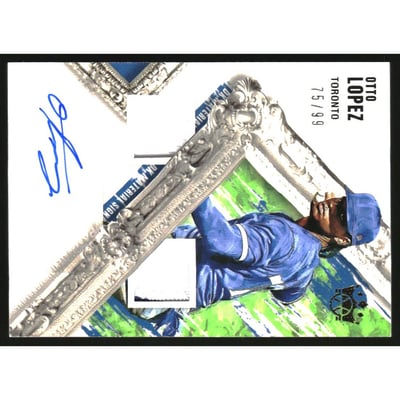 2022 Diamond Kings DK Material Signatures Gold #56 Otto Lopez
