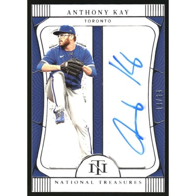 2022 Panini National Treasures Jumbo Gear Signatures #9 Anthony Kay/64