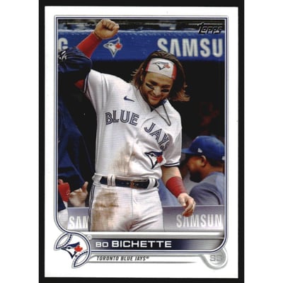 2022 Topps Base Set Photo Variations #126 Bo Bichette/white jsy