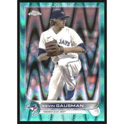 2022 Topps Chrome Sonic Aqua RayWave Refractors #40 Kevin Gausman