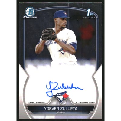 2023 Bowman Chrome Prospect Autographs #CPAYZ Yosver Zulueta