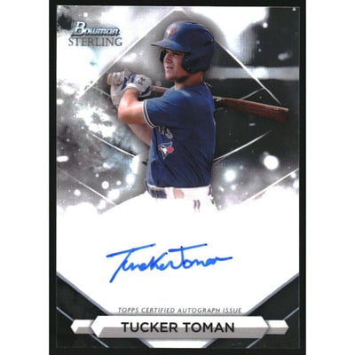 2023 Bowman Sterling Prospect Autographs #PATT Tucker Toman