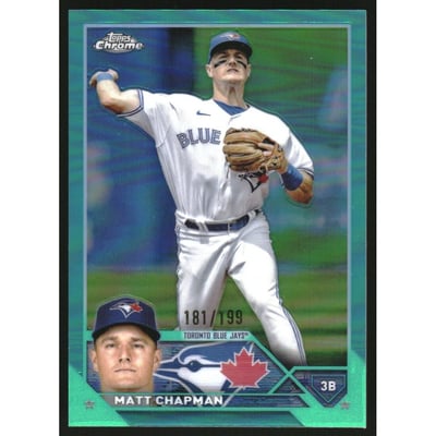 2023 Topps Chrome Aqua Refractors #158 Matt Chapman
