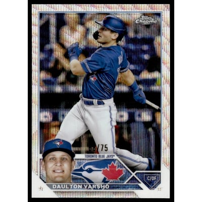 2023 Topps Chrome Blue Wave Refractors #33 Daulton Varsho