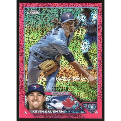2023 Topps Chrome Magenta Speckle Refractors #55 Kevin Gausman