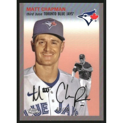 2023 Topps Chrome Platinum Anniversary Rose Gold Refractors #313 Matt Chapman