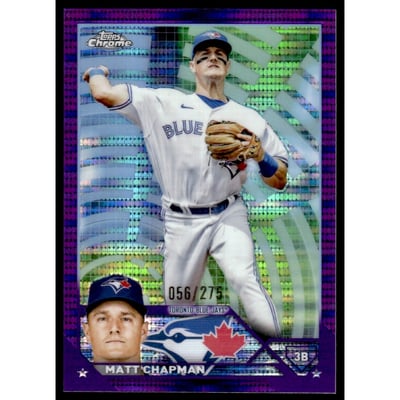 2023 Topps Chrome Purple Sonar Refractors #158 Matt Chapman