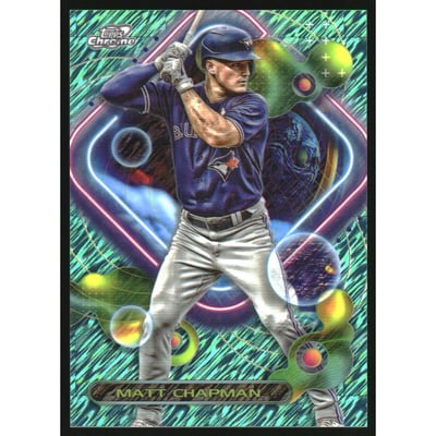 2023 Topps Cosmic Chrome Aqua Equinox Refractors #41 Matt Chapman