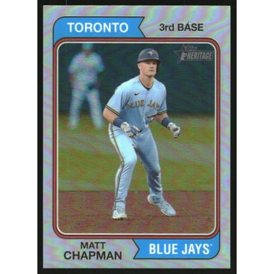 2023 Topps Heritage Chrome Refractors #378 Matt Chapman