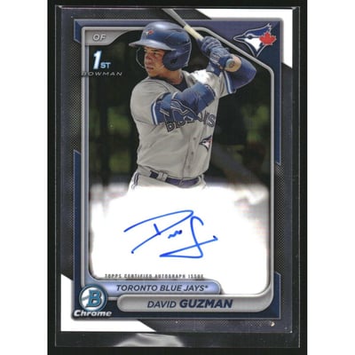 2024 Bowman Chrome Prospect Autographs #CPADGN David Guzman
