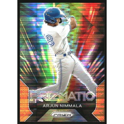 2024 Panini Prizm Prizmatic Prizms Orange Pulsar #23 Arjun Nimmala