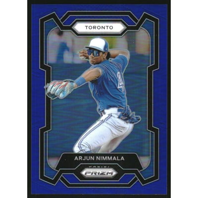 2024 Panini Prizm Prizms Blue #232 Arjun Nimmala