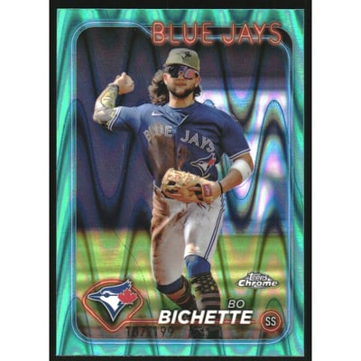 2024 Topps Chrome Aqua RayWave Refractors #27 Bo Bichette